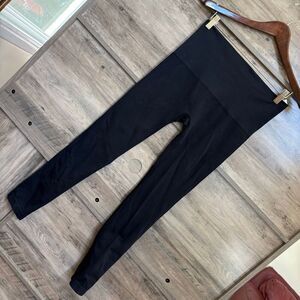 Spanx by Sara Blakely 1X Black Skinny Leggings Preppy Sporty Athletic Casual Chi